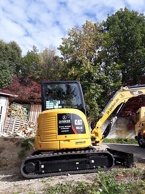 Baumaschine im Einsatz